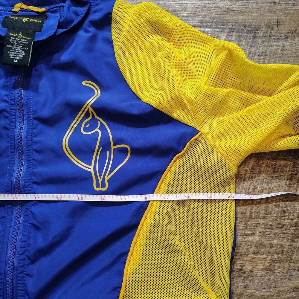 Baby Phat Cropped Windbreaker Jacket M Y2K Streetwear Cat Logo Mesh - Picture 7 of 8